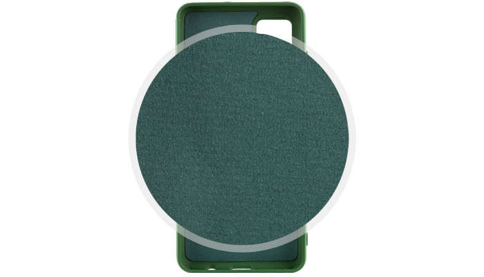 Чохол Silicone Cover Lakshmi (AA) для Samsung Galaxy A51 Зелений / Dark green - фото