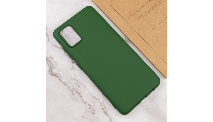 Чохол Silicone Cover Lakshmi (AA) для Samsung Galaxy A51 Зелений / Dark green - фото