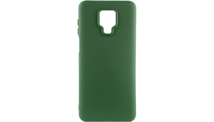 Чохол Silicone Cover Lakshmi (AA) для Xiaomi Redmi Note 9s / Note 9 Pro / Note 9 Pro Max Зелений / Dark green - фото