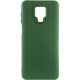 Чохол Silicone Cover Lakshmi (AA) для Xiaomi Redmi Note 9s / Note 9 Pro / Note 9 Pro Max Зелений / Dark green - фото