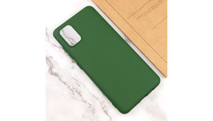 Чохол Silicone Cover Lakshmi (AA) для Samsung Galaxy A31 Зелений / Dark green - фото