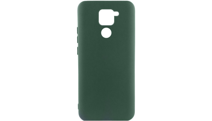 Чохол Silicone Cover Lakshmi (AA) для Xiaomi Redmi Note 9 / Redmi 10X Зелений / Dark green - фото