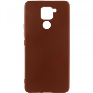 Чохол Silicone Cover Lakshmi (AA) для Xiaomi Redmi Note 9 / Redmi 10X Коричневий / Brown