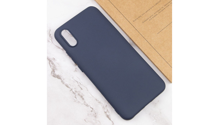 Чехол Silicone Cover Lakshmi (AA) для Xiaomi Redmi 9A Синий / Midnight Blue - фото