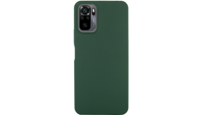 Чехол Silicone Cover Lakshmi (AA) для Xiaomi Redmi Note 10 / Note 10s / Poco M5s Зеленый / Dark green - фото