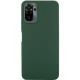 Чехол Silicone Cover Lakshmi (AA) для Xiaomi Redmi Note 10 / Note 10s / Poco M5s Зеленый / Dark green - фото