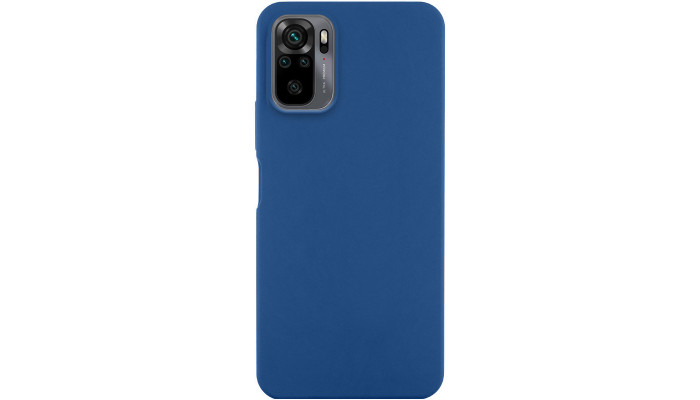 Чехол Silicone Cover Lakshmi (AA) для Xiaomi Redmi Note 10 / Note 10s / Poco M5s Синий / Navy Blue - фото