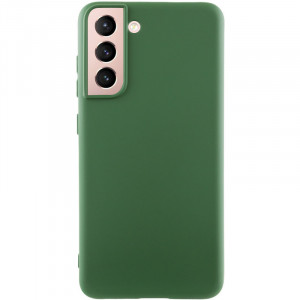 Чехол Silicone Cover Lakshmi (AA) для Samsung Galaxy S21 Зеленый / Dark green