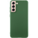 Чохол Silicone Cover Lakshmi (AA) для Samsung Galaxy S21 Зелений / Dark green - фото