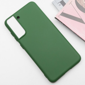 Чохол Silicone Cover Lakshmi (AA) для Samsung Galaxy S21 Зелений / Dark green