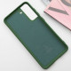 Чохол Silicone Cover Lakshmi (AA) для Samsung Galaxy S21 Зелений / Dark green - фото