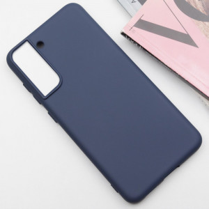 Чохол Silicone Cover Lakshmi (AA) для Samsung Galaxy S21 Синій / Midnight Blue