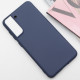 Чехол Silicone Cover Lakshmi (AA) для Samsung Galaxy S21 Синий / Midnight Blue - фото