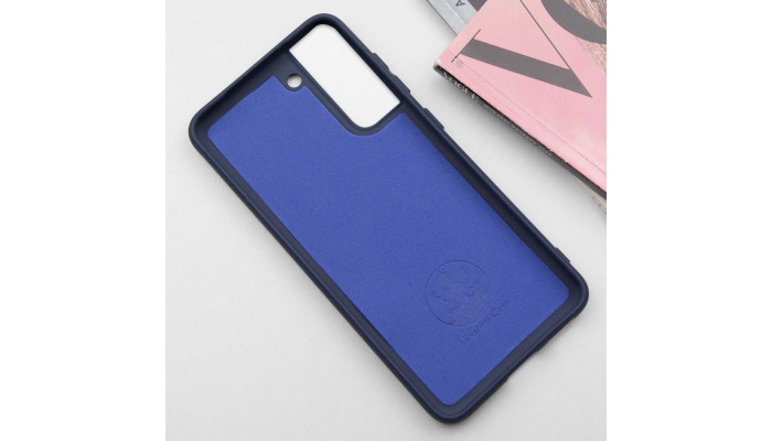 Чехол Silicone Cover Lakshmi (AA) для Samsung Galaxy S21 Синий / Midnight Blue - фото