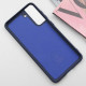 Чехол Silicone Cover Lakshmi (AA) для Samsung Galaxy S21 Синий / Midnight Blue - фото