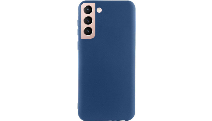 Чехол Silicone Cover Lakshmi (AA) для Samsung Galaxy S21 Синий / Navy Blue - фото