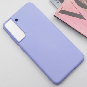 Чохол Silicone Cover Lakshmi (AA) для Samsung Galaxy S21 Бузковий / Dasheen