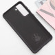 Чехол Silicone Cover Lakshmi (AA) для Samsung Galaxy S21 Черный / Black - фото