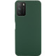 Чехол Silicone Cover Lakshmi (AA) для Xiaomi Poco M3 Зеленый / Dark green - фото