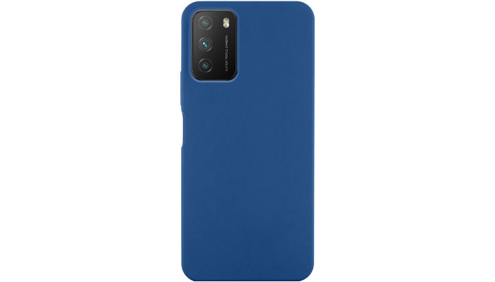 Чехол Silicone Cover Lakshmi (AA) для Xiaomi Poco M3 Синий / Navy Blue - фото