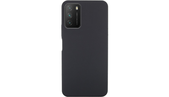 Чехол Silicone Cover Lakshmi (AA) для Xiaomi Poco M3 Черный / Black - фото