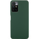 Чохол Silicone Cover Lakshmi (AA) для Xiaomi Redmi 10 Зелений / Dark green - фото