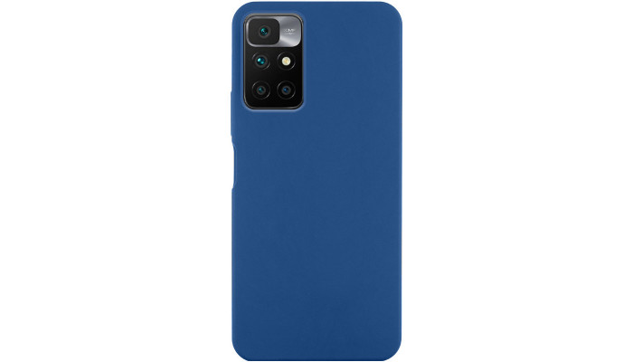 Чохол Silicone Cover Lakshmi (AA) для Xiaomi Redmi 10 Синій / Navy Blue - фото