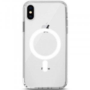 Чехол TPU Clear Case with MagSafe для Apple iPhone X / XS (5.8