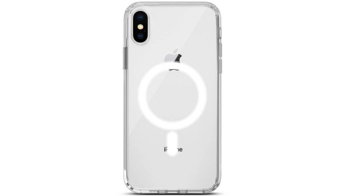 Чехол TPU Clear Case with MagSafe для Apple iPhone X / XS (5.8