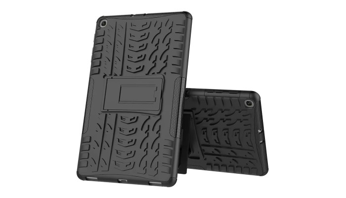 TPU+PC чехол Protector Stand для Samsung Galaxy Tab A7 10.4 (2020) Black - фото