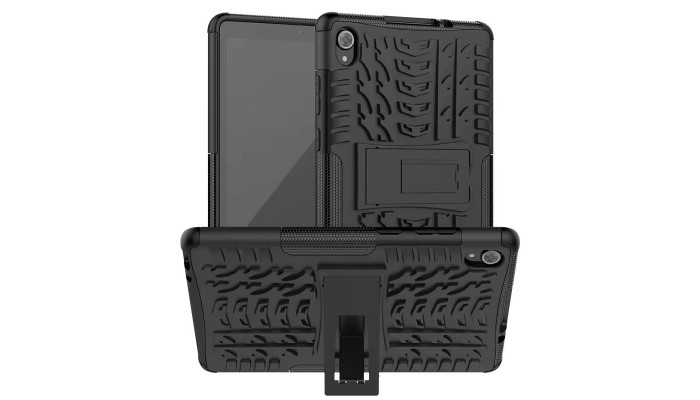 TPU+PC чехол Protector Stand для Samsung Galaxy Tab S9 / S9 FE 11'' Black - фото