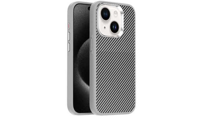 Чехол TPU+PC Carbon with MagSafe для Apple iPhone 13 (6.1