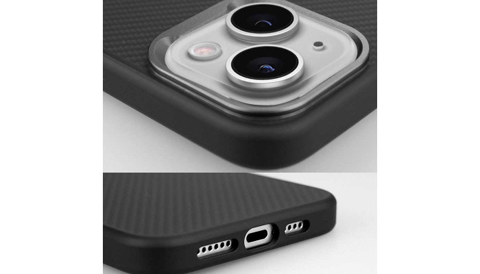 Чехол TPU+PC Carbon with MagSafe для Apple iPhone 15 (6.1