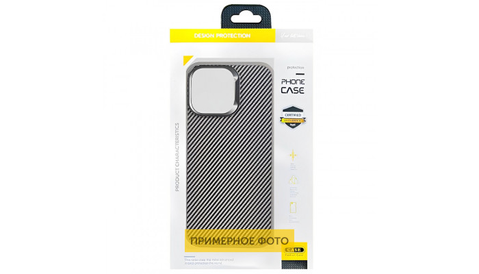 Чохол TPU+PC Carbon with MagSafe для Apple iPhone 16 (6.1