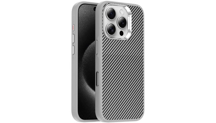 Чехол TPU+PC Carbon with MagSafe для Apple iPhone 16 Pro Max (6.9