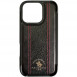 Шкіряний чохол Polo Santa Barbara Barton для Apple iPhone 16 Pro (6.3") Black / Red