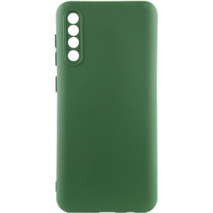 Чехол TPU GETMAN Liquid Silk Full Camera для Samsung Galaxy A50 (A505F) / A50s / A30s Зеленый / Dark green