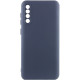 Чохол TPU GETMAN Liquid Silk Full Camera для Samsung Galaxy A50 (A505F) / A50s / A30s Синій / Midnight Blue - фото