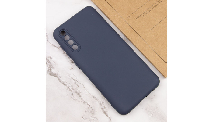 Чохол TPU GETMAN Liquid Silk Full Camera для Samsung Galaxy A50 (A505F) / A50s / A30s Синій / Midnight Blue - фото