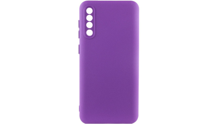 Чохол TPU GETMAN Liquid Silk Full Camera для Samsung Galaxy A50 (A505F) / A50s / A30s Фіолетовий / Purple - фото