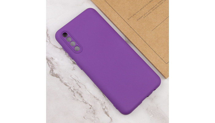 Чохол TPU GETMAN Liquid Silk Full Camera для Samsung Galaxy A50 (A505F) / A50s / A30s Фіолетовий / Purple - фото