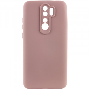 Чохол TPU GETMAN Liquid Silk Full Camera для Xiaomi Redmi Note 8 Pro Рожевий / Pink Sand