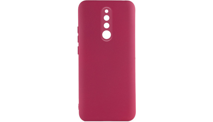 Чехол TPU GETMAN Liquid Silk Full Camera для Xiaomi Redmi 8 Бордовый / Marsala - фото