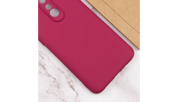 Чехол TPU GETMAN Liquid Silk Full Camera для Xiaomi Redmi 8 Бордовый / Marsala - фото