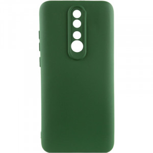 Чехол TPU GETMAN Liquid Silk Full Camera для Xiaomi Redmi 8 Зеленый / Dark green