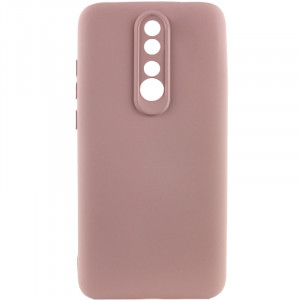 Чехол TPU GETMAN Liquid Silk Full Camera для Xiaomi Redmi 8 Розовый / Pink Sand