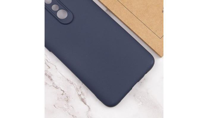 Чехол TPU GETMAN Liquid Silk Full Camera для Xiaomi Redmi 8 Синий / Midnight Blue - фото