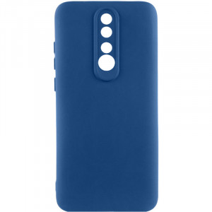 Чехол TPU GETMAN Liquid Silk Full Camera для Xiaomi Redmi 8 Синий / Navy Blue