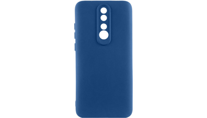 Чехол TPU GETMAN Liquid Silk Full Camera для Xiaomi Redmi 8 Синий / Navy Blue - фото