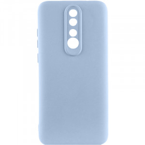 Чехол TPU GETMAN Liquid Silk Full Camera для Xiaomi Redmi 8 Голубой / Lilac Blue